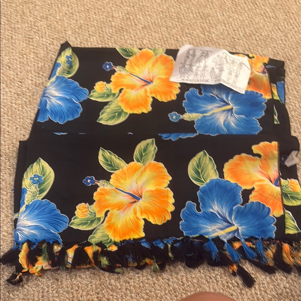 Bali Batik floral wrap nwt